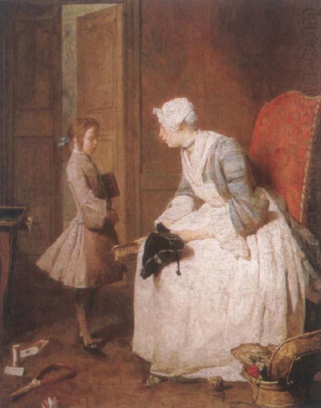 The Govemess, Jean Baptiste Simeon Chardin